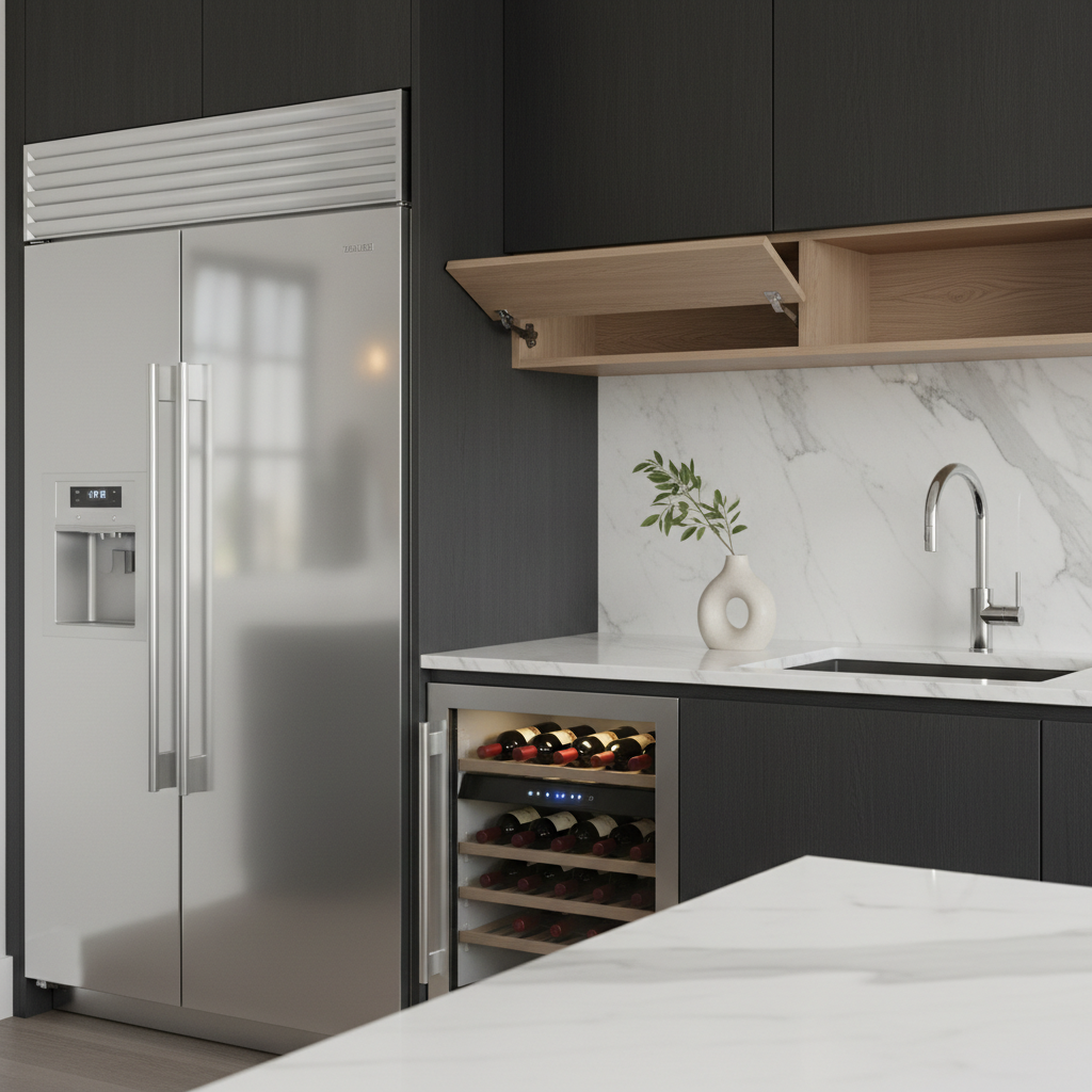 Modern high-end kitchen appliances